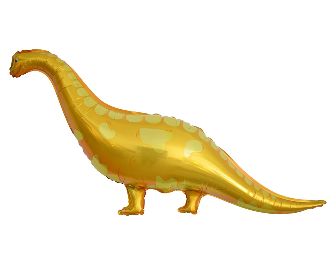 Balon foliowy Dinozaur- Brachiozaur , żółty, 99x56cm