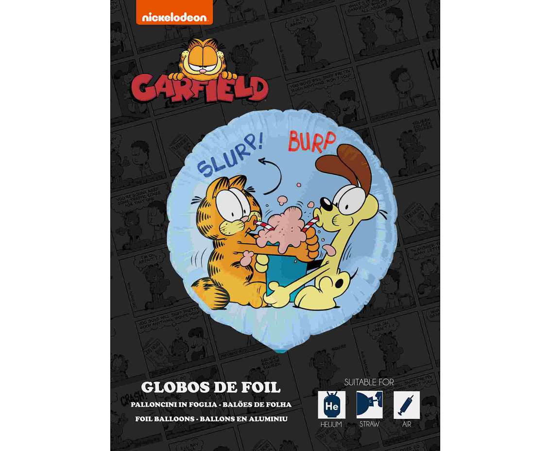 Balon foliowy 18" FX - Garfield, pakowany