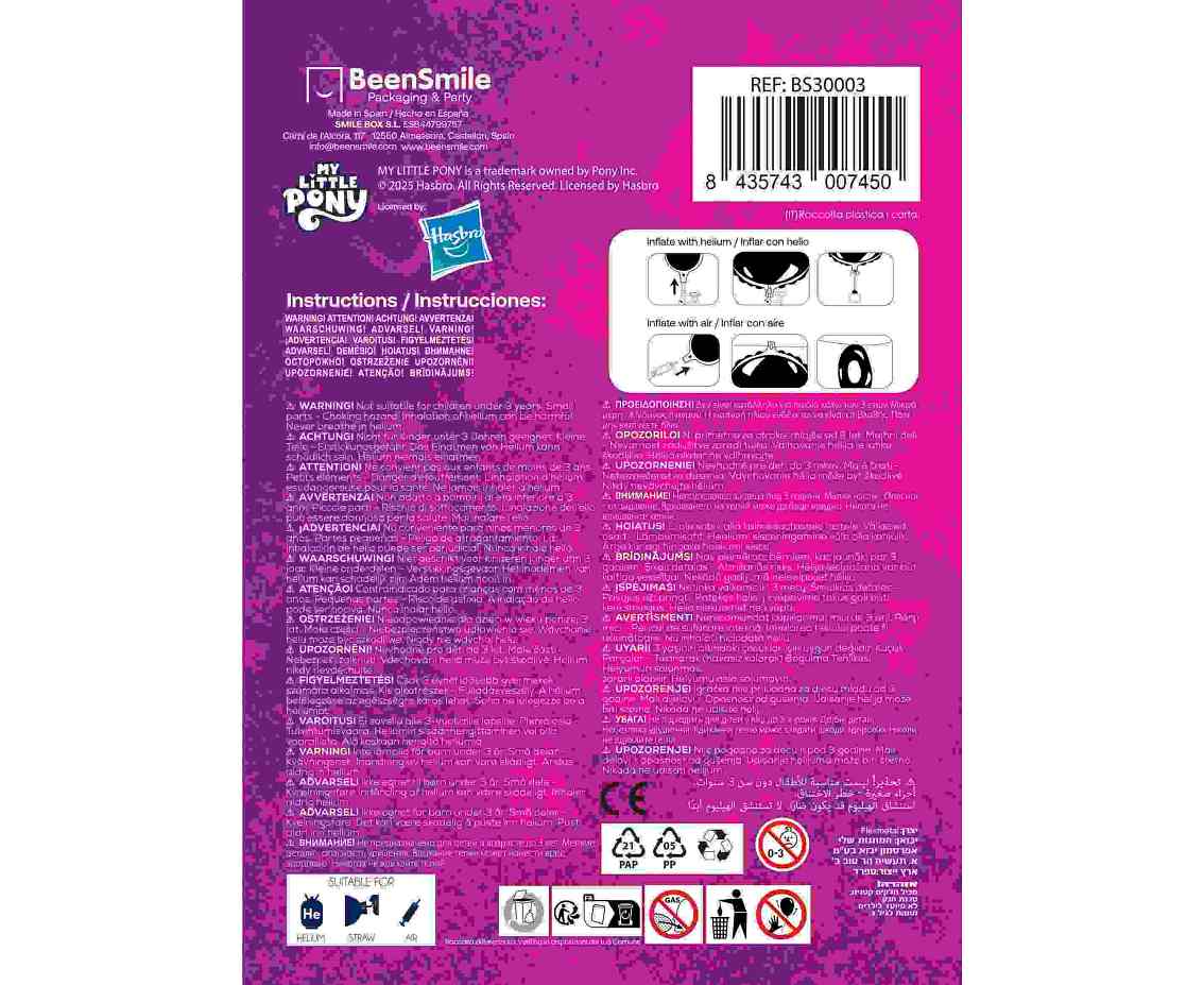 Balon foliowy 18" FX - My Little Pony, pakowany