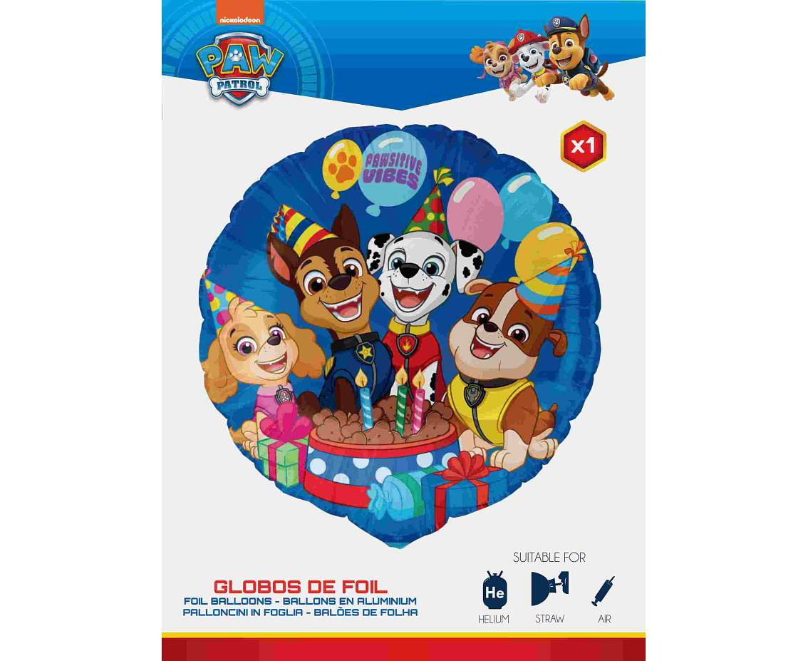 Balon foliowy 18" FX - Paw Patrol, pakowany