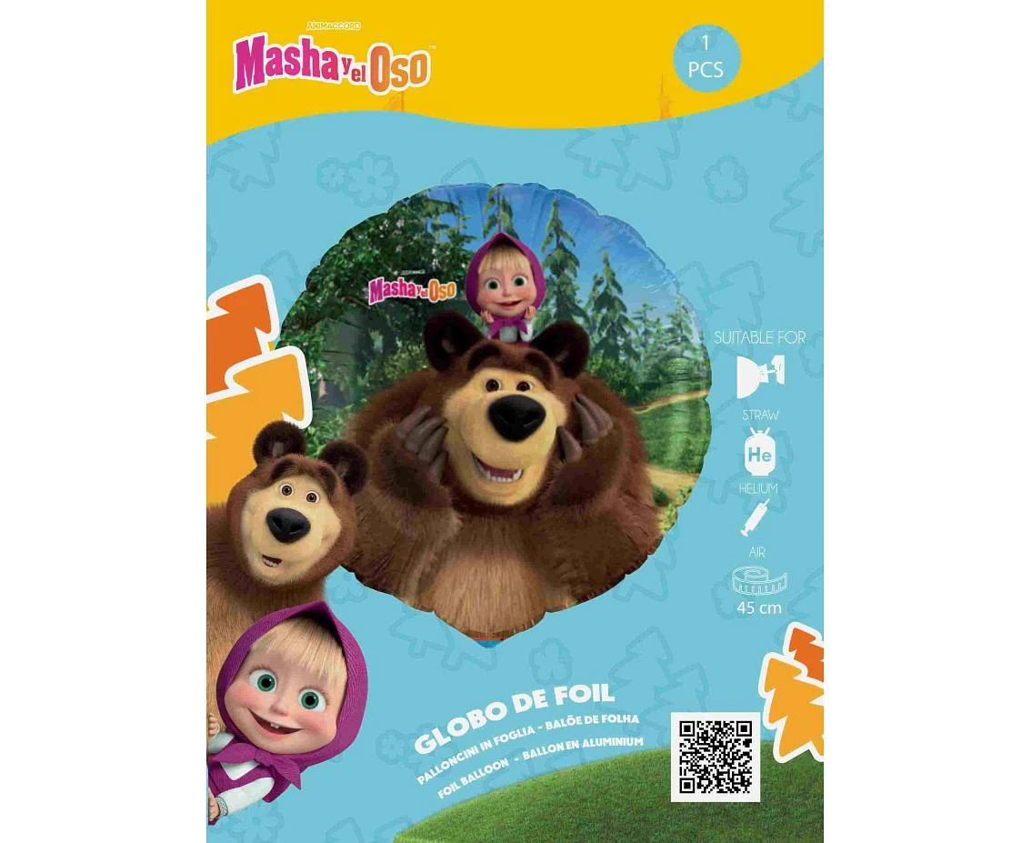 Balon foliowy 18" FX - Masha, pakowany