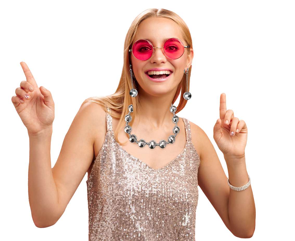 Naszyjnik Disco 2, srebrny
