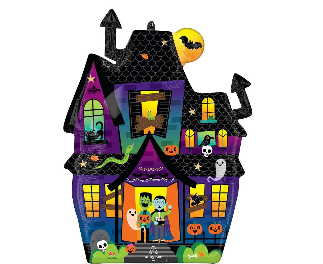 Balon foliowy SuperShape  Haunted Manor, 53cm w x  68cm KK