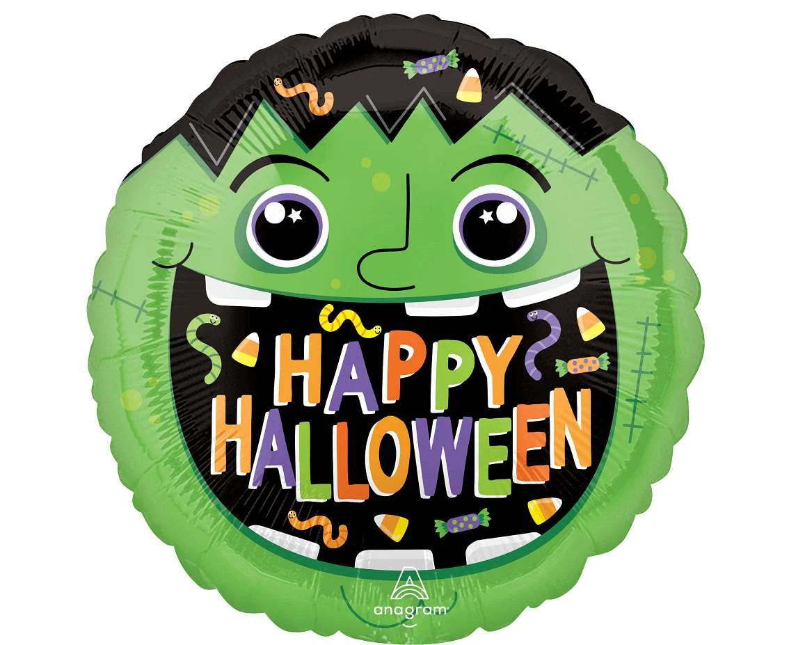 Balon foliowy 18"  Haunted Manor Monster KK