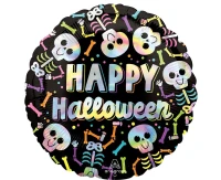 Balon foliowy 18" Iridescent Bare Bones Halloween KK