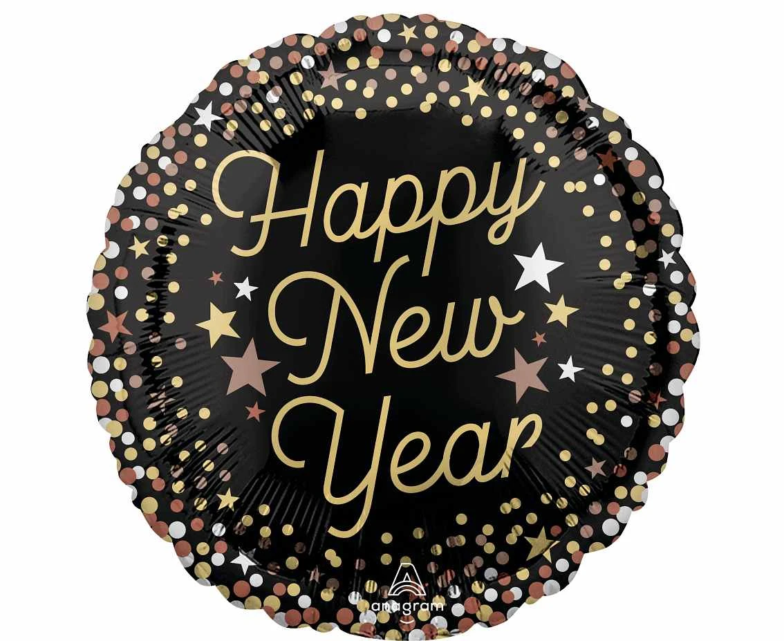 Balon foliowy 18"  Luxe New Year KK