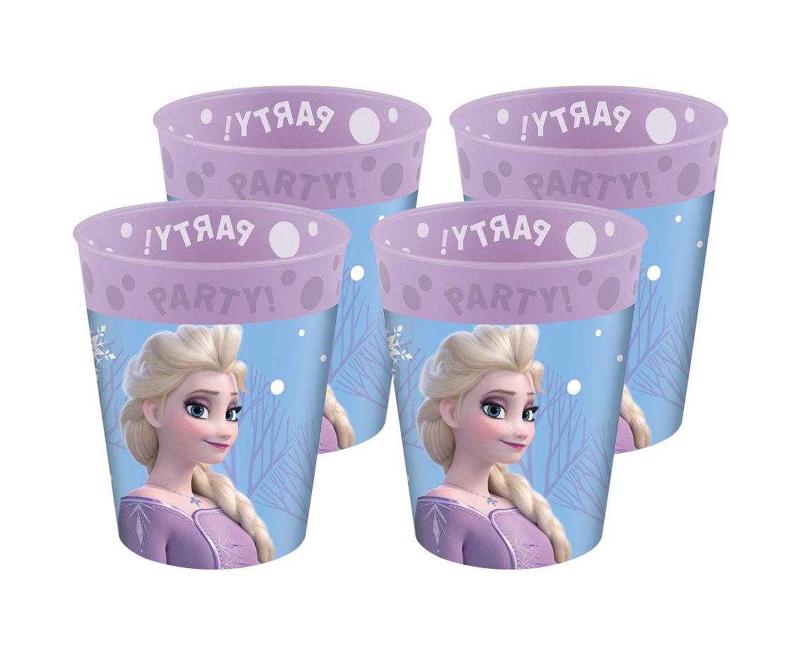 Kubeczki wielokrotnego użytku Frozen II Wind Spirit,  250 ml, 4 szt. KK