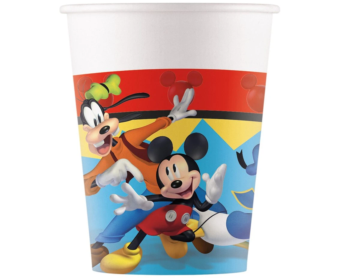 Kubeczki papierowe Mickey Jump Into Fun, 200 ml, 8 szt.