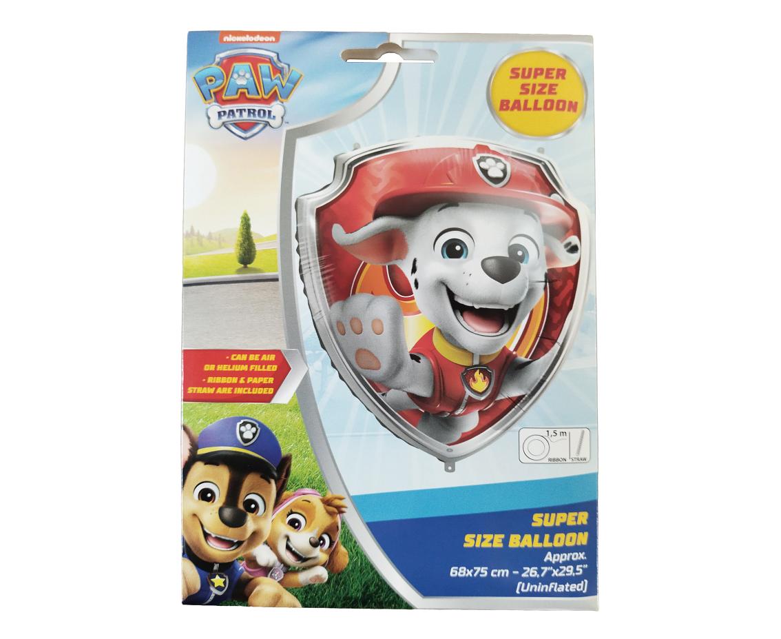 Balon foliowy Tarcza MARSHALL 68x75 cm NICKELODEON, 1 szt.