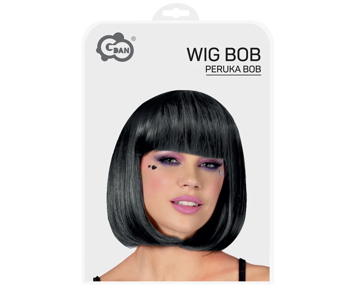 Peruka "Bob", czarna, rozm. un