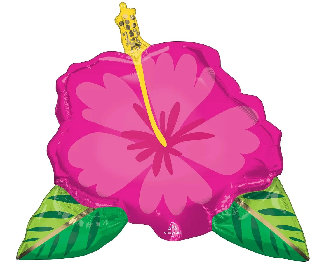 Balon foliowy Super Shape Beautiful Tropical Hibiscus, 63 x 68 cm KK