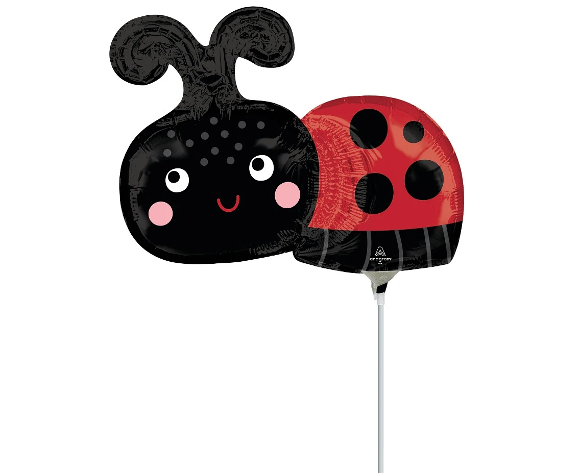 Balon foliowy Mini Shape happy ladybug KK