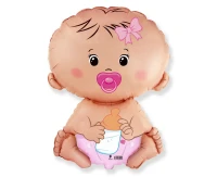 Balon foliowy 24" FX - Bobas Dziewczynka, niepakowany