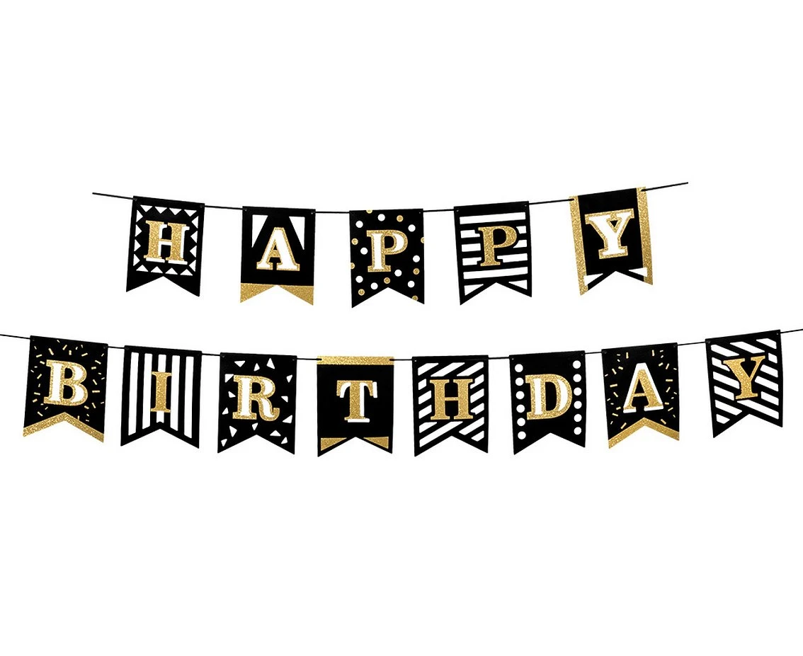 Baner "Happy Birthday", 2 m.