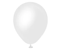 Balony Kalisan 5", (opaque satin snow white) nieprzezroczyste satynowe śnieżnobiałe, 50szt.