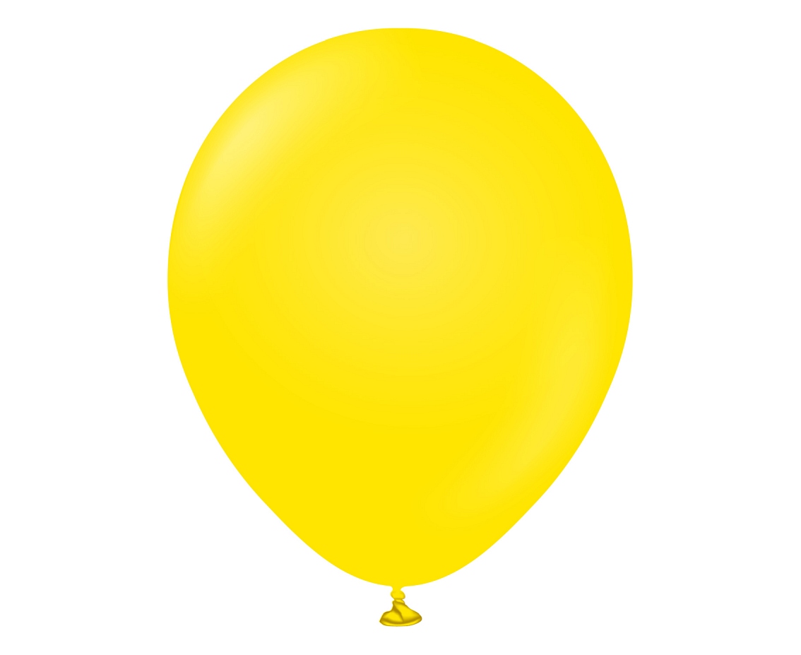 Balony Kalisan 12", (standard yellow) standard żółte, 100szt.