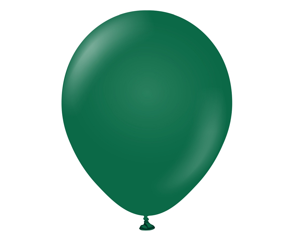 Balony Kalisan 12", (standard dark green) standard ciemnozielone, 100szt.