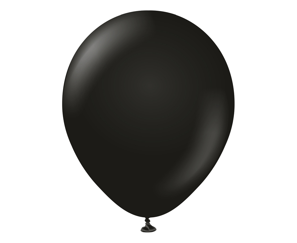 Balony Kalisan 12", (standard black) standard czarne, 100szt.