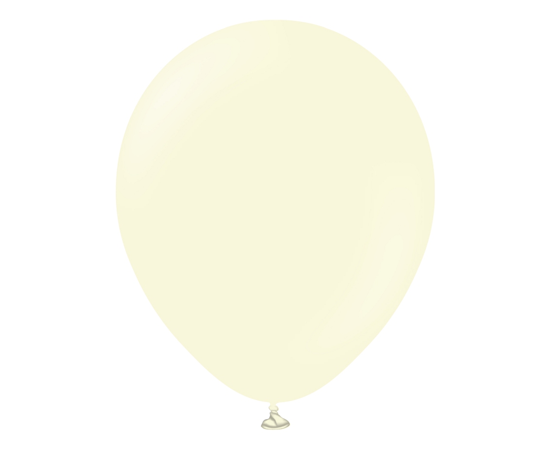 Balony Kalisan 12", (macaron pale yellow) macaron jasnożółte, 100szt.