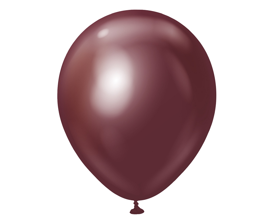 Balony Kalisan 12", (mirror burgundy) mirror bordowe, 50szt.