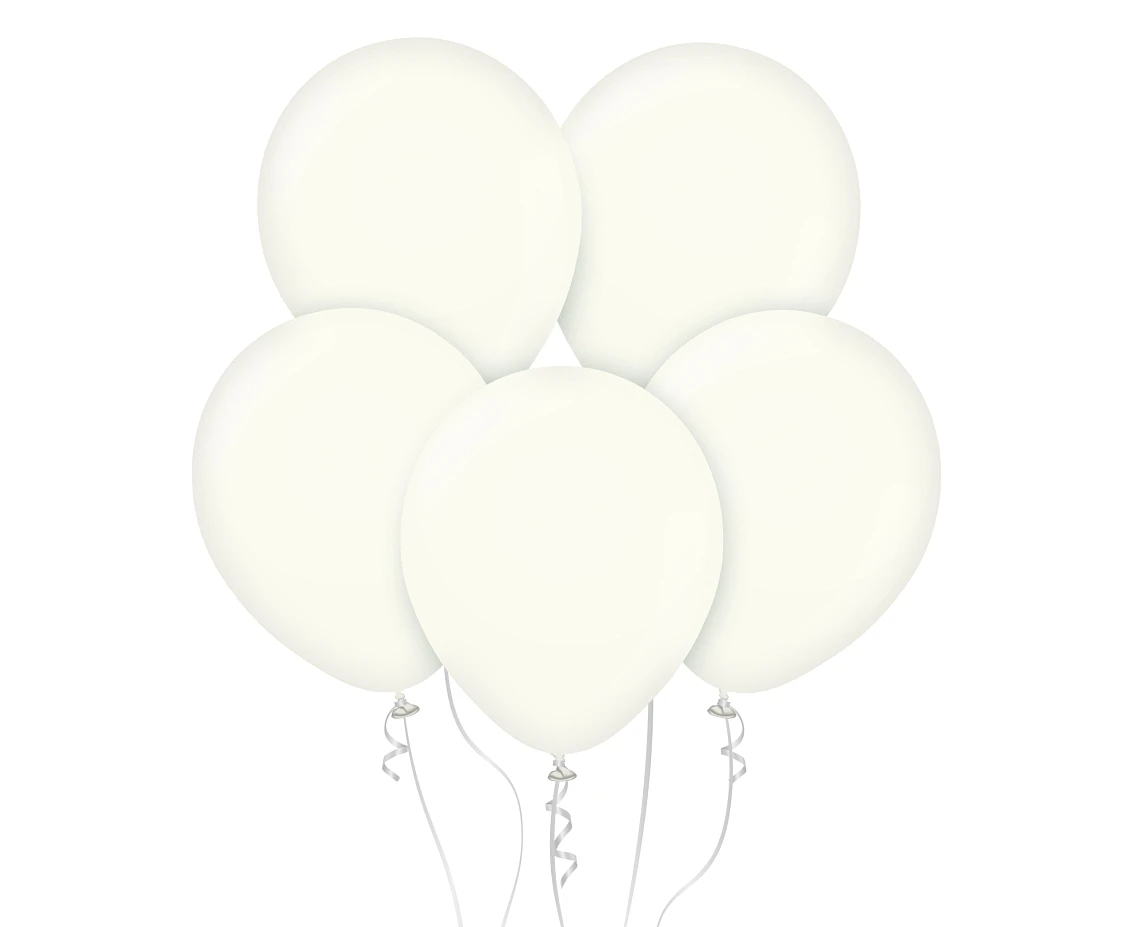 Balony Kalisan 12", (retro white) retro białe, 100szt.