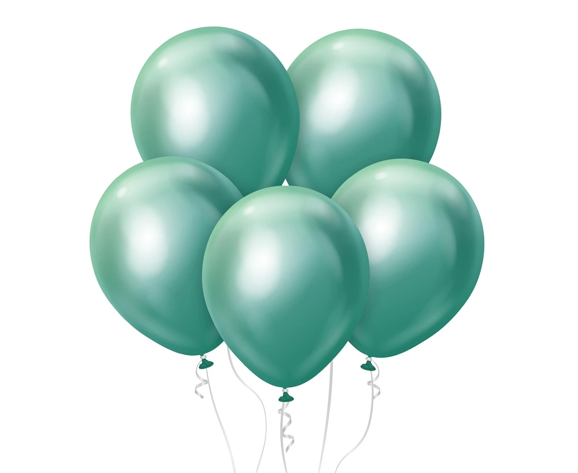Balony Kalisan 18", (mirror green) mirror zielone, 25szt.