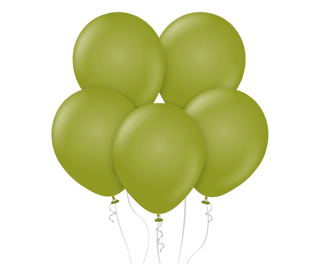 Balony Kalisan 18", (retro olive) retro oliwkowe, 25szt.