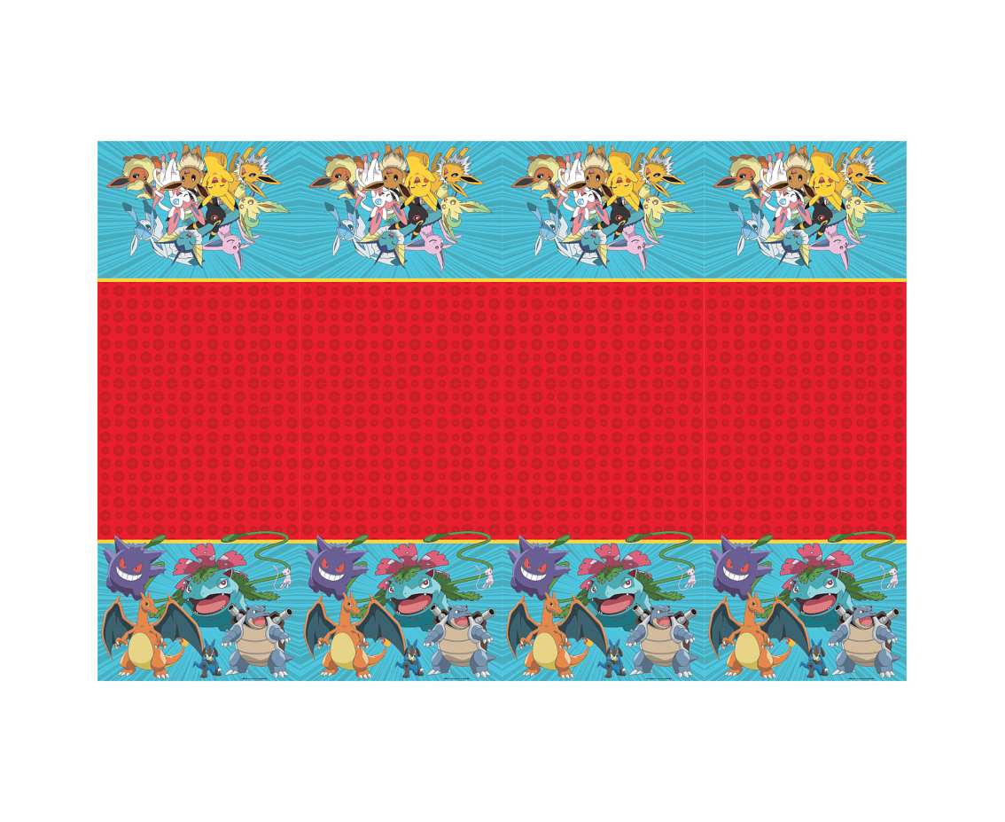 Obrus plastikowy Pokemon, 120x180 cm