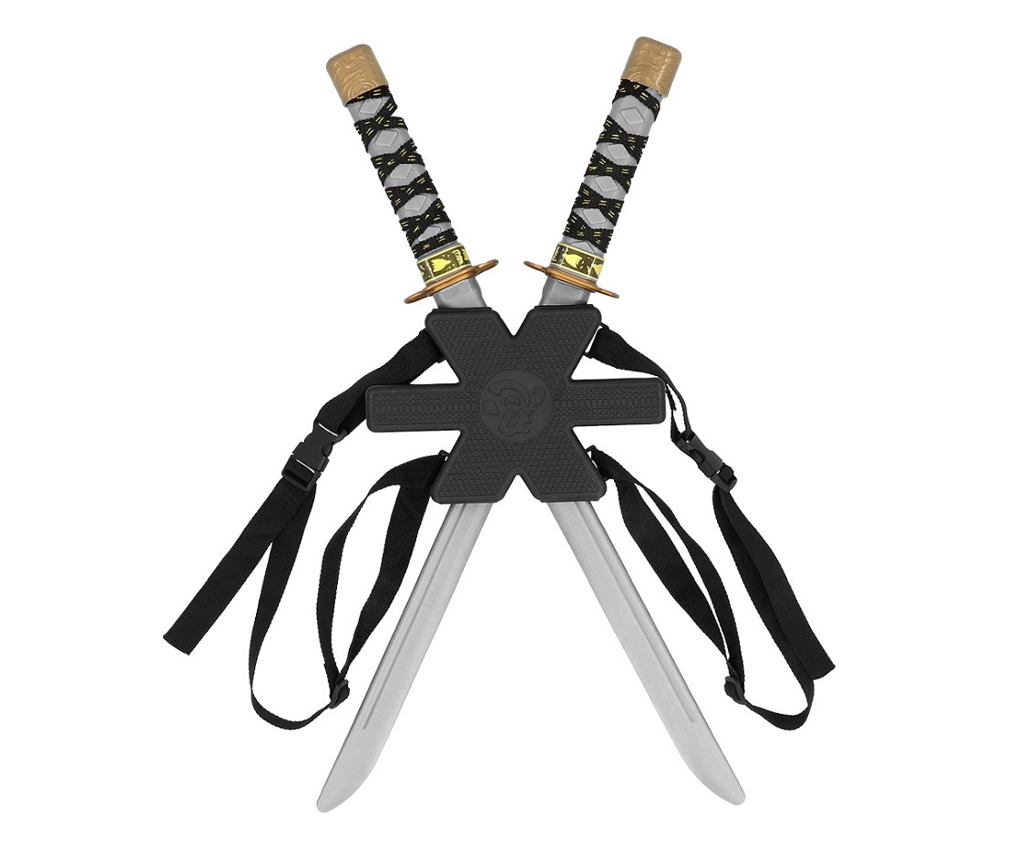 Zestaw 2 mieczy ninja z uchwytem, 52 cm, BSC