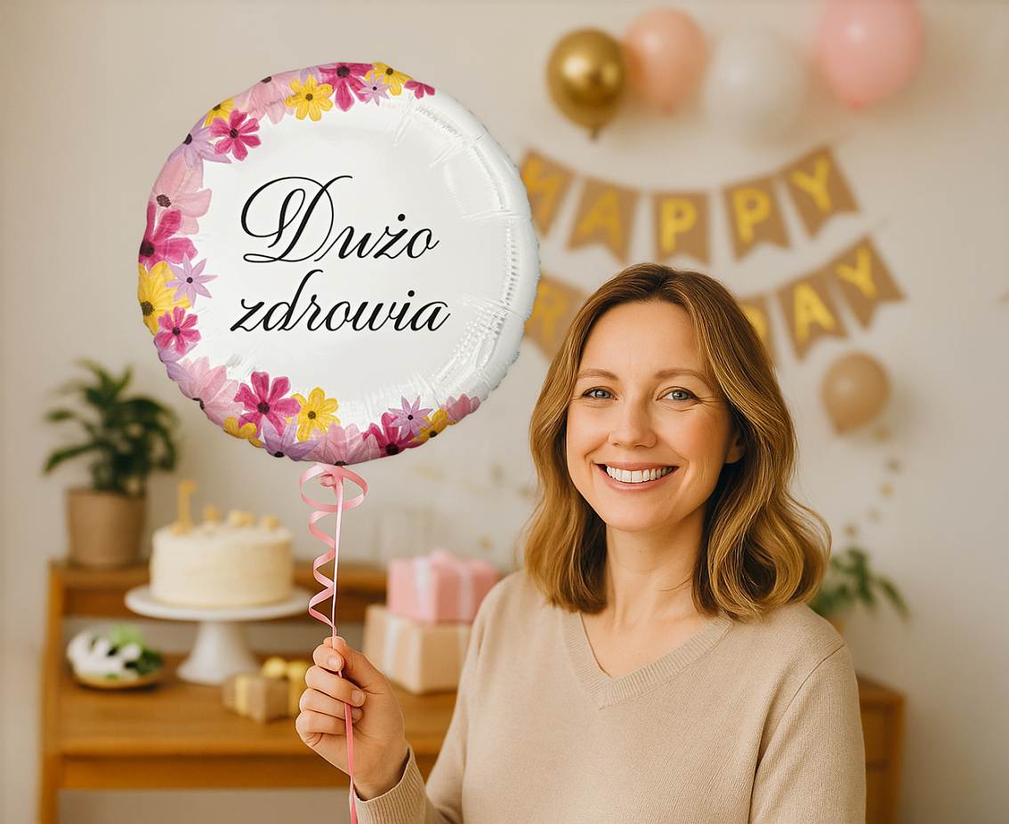 Balon foliowy Dużo zdrowia, 18"