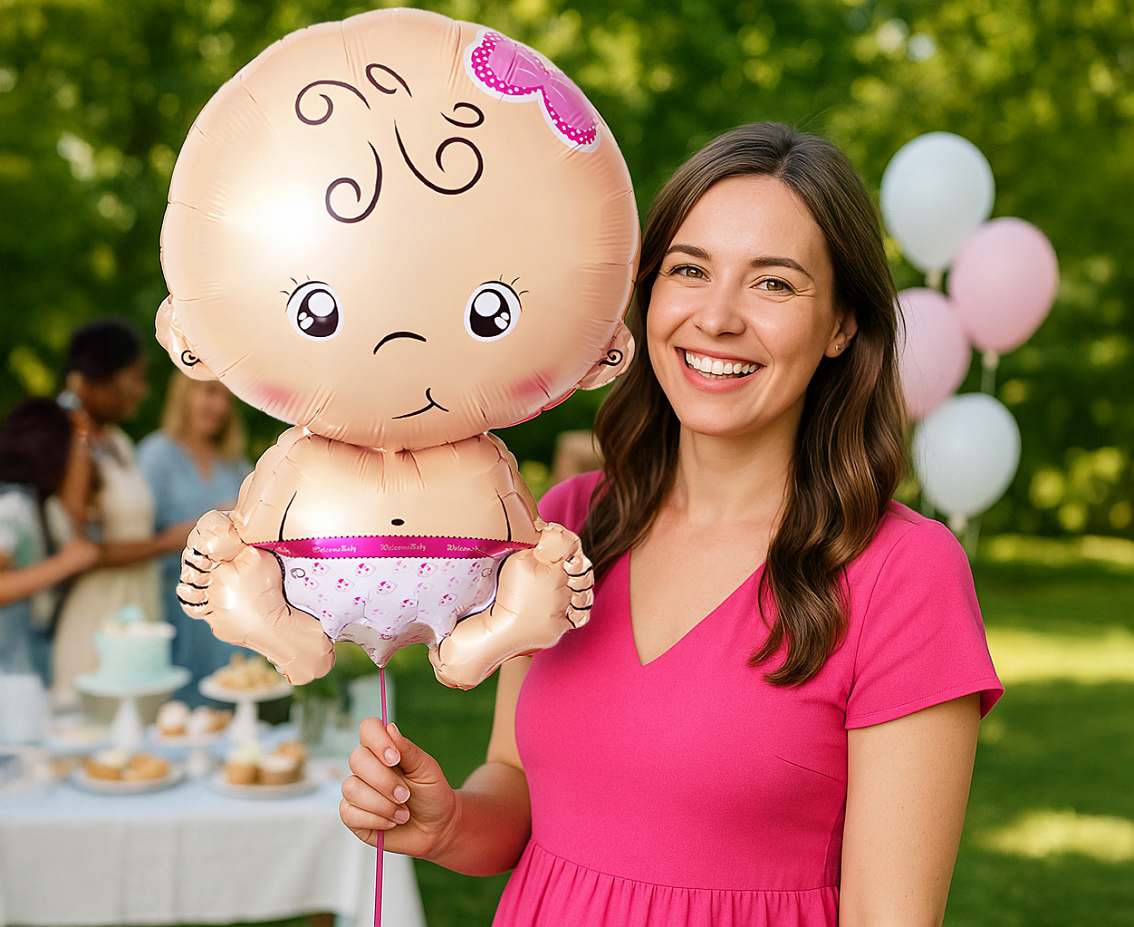 Balon foliowy Baby girl, 37x55cm