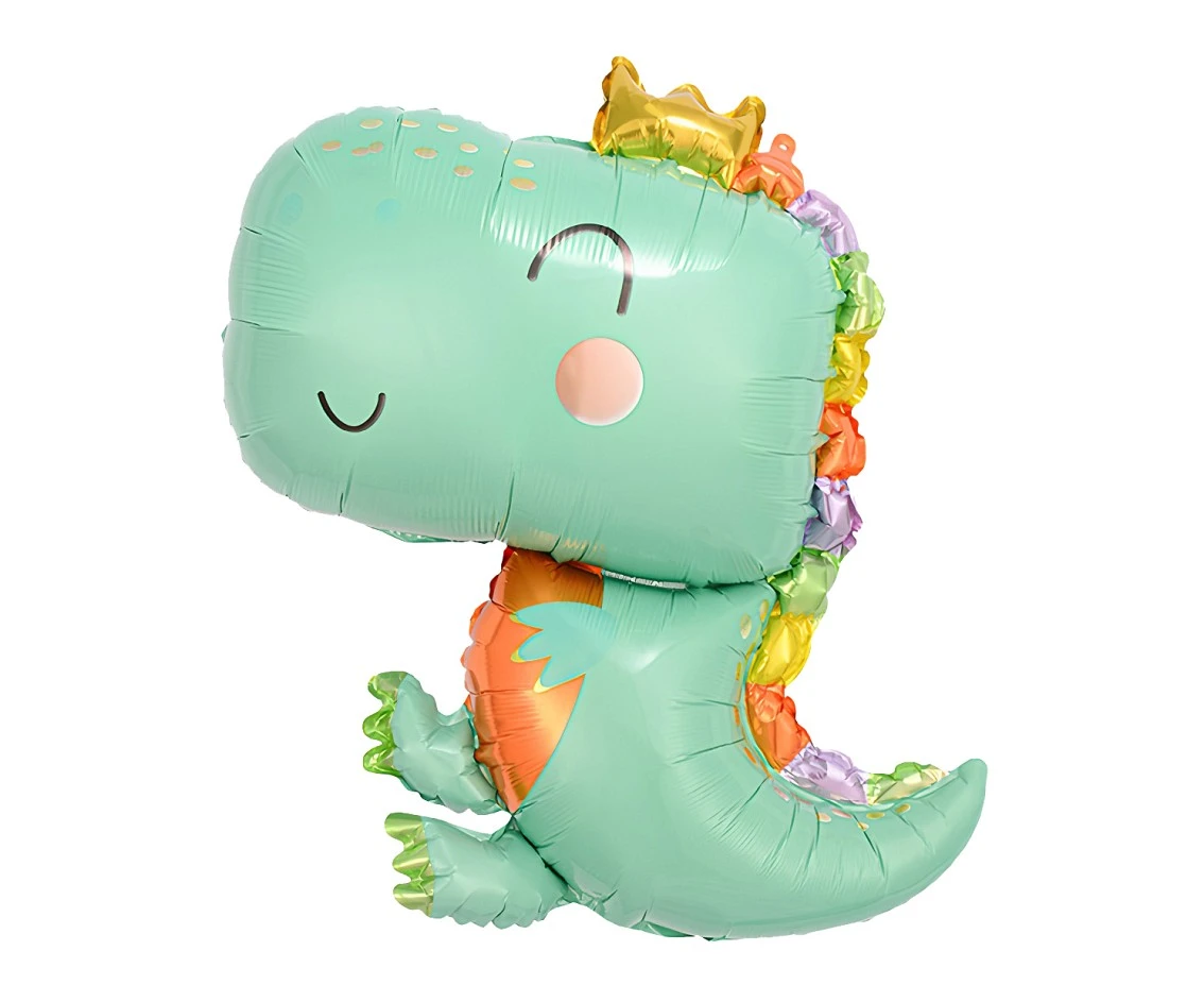 Balon foliowy Dino niebieski, 47x64cm