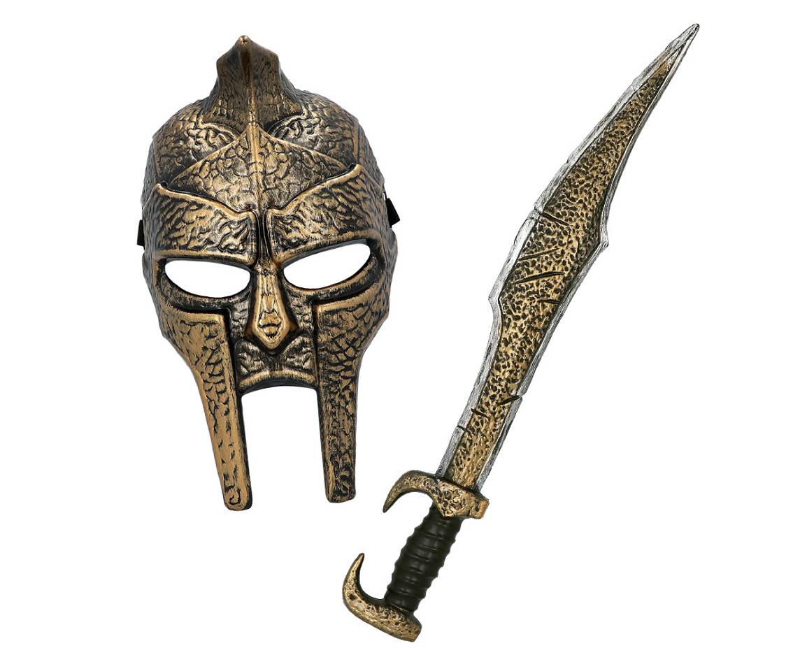 Zestaw Spartan (maska i miecz)