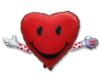 Balon foliowy 24" FX - LOVE & HUG, pakowany