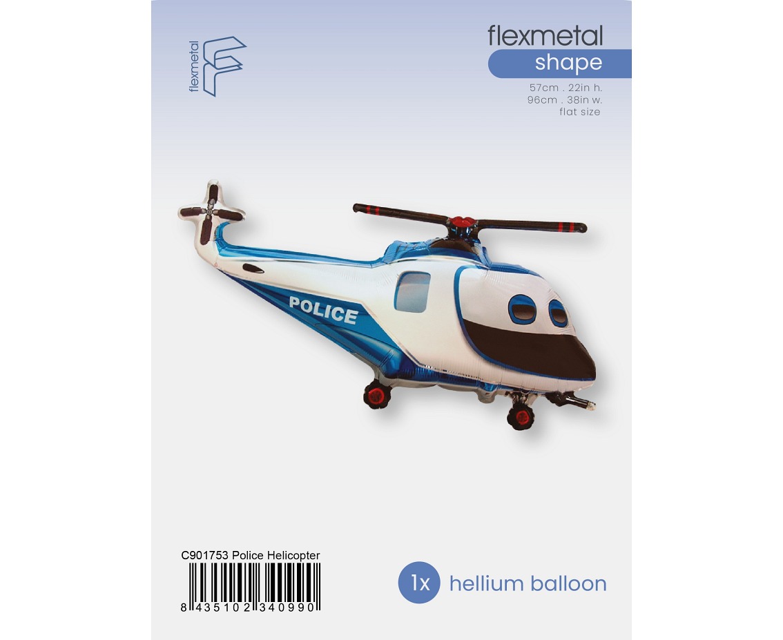 Balon foliowy 24" FX - "Helikopter Policyjny", pakowany KK