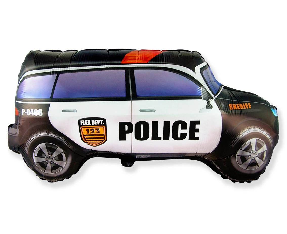 Balon foliowy 24" FX - Police Car (opak. papierowe), pakowany