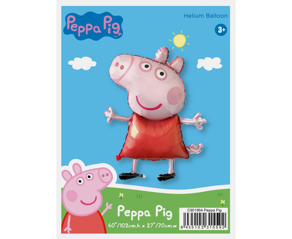 Balon foliowy 24" FX - Świnka Peppa, pakowany