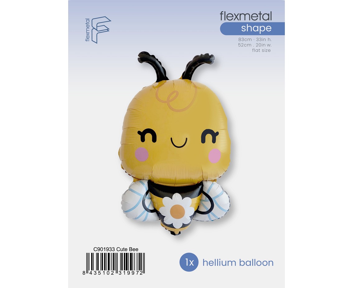 Balon foliowy 24" FX - Pszczółka, pakowany