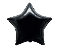 Balon foliowy 18" FX - Gwiazda (czarna), pakowany