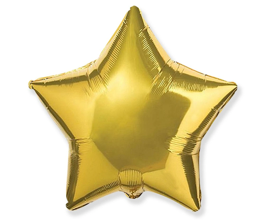 Balon foliowy 18" FX - Gwiazda (złota), pakowany