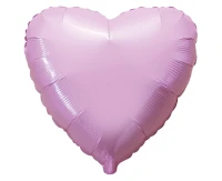 Balon foliowy 18" FX - Serce (różowe delikatne), pakowany