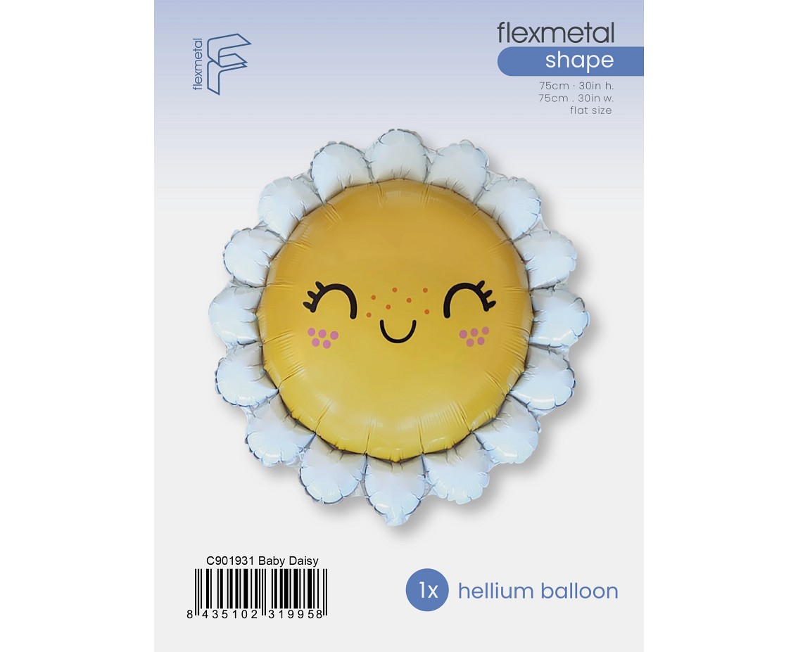 Balon foliowy 24" FX - Uśmiechnięta Stokrotka, pakowany