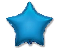 Balon foliowy 18" FX - Gwiazda (niebieska), pakowany
