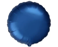Balon foliowy 18" FX - Okrągły (satynowy Navy Blue), pakowany KK