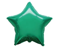 Balon foliowy 18" FX - Gwiazda (zielona), pakowany
