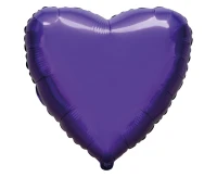 Balon foliowy 18" FX - Serce (fioletowe), pakowany
