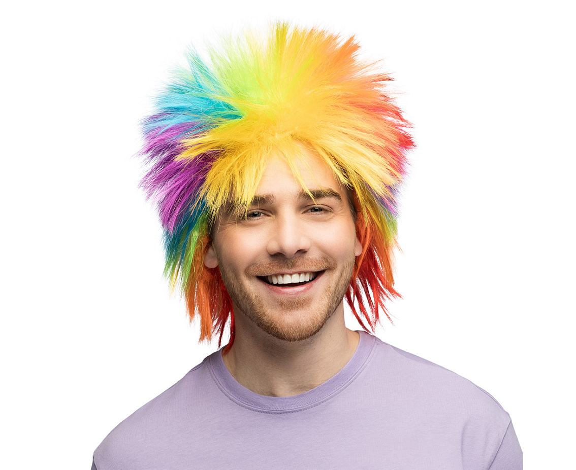 Peruka Punky rainbow