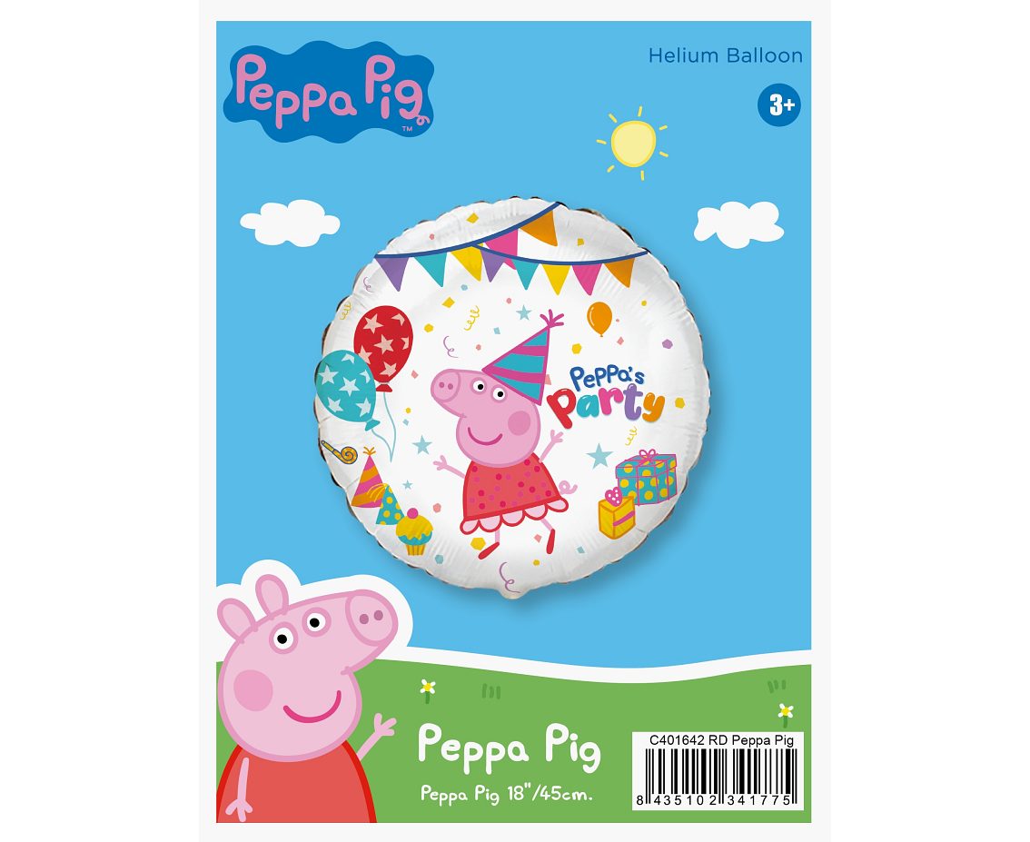 Balon foliowy 18" FX - Peppa Pig, pakowany