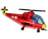 Balon foliowy 24" FX - "Helikopter" (czerwony), pakowany