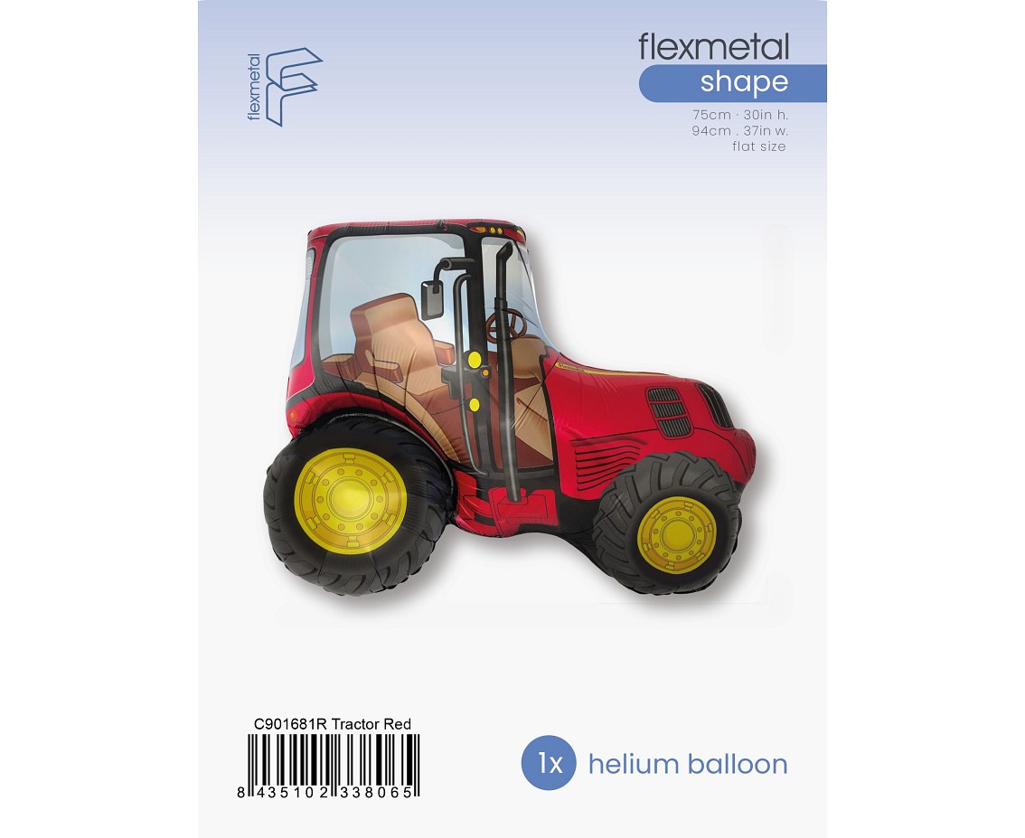 Balon foliowy 24" FX - "Traktor" (czerwony), pakowany